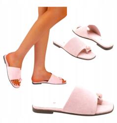 Seastar Női Bőr Flip-flop papucs Klasszikus Velúr Lapos Kényelmes Könnyű Rózsaszín 40 (JH56 klapki letnie na co dzień 36 37 38 39 40)