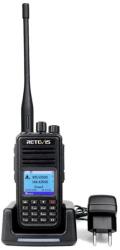 Retevis RT3S DMR kézi adóvevő, digitális/analóg, GPS, Mototrbo kompatibilis - fekete - 1 db (RT3S)