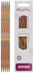 KnitPro Symfonie dupla végű kötőtű készlet - 4 mm, 10 cm, többszínű