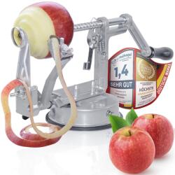 Goods+Gadgets Deluxe Rozsdamentes Acél 3 az 1-ben Almahámozó, Szeletelő és Magozó Készülék - Burgonyahámozó