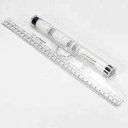 OriGlam rajzoló görgős vonalzó - átlátszó - 30 cm