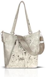 ZELLIA Női Válltáska 24167 Beige-Arany - Brw-Leaf - (ZLK-24167-46412546)