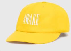 Awake NY pamut baseball sapka Logo Hat - sárga Univerzális méret