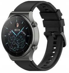  Szilikon Óraszíj Okosóra 22MM 2 Teleszkóp Fekete Színek (Huawei Watch GT 5 46mm / Active / Classic)