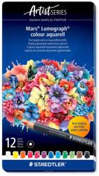 STAEDTLER Creioane colorate acuarela STAEDTLER Mars Lumograph Artist 104, 12 culori/set