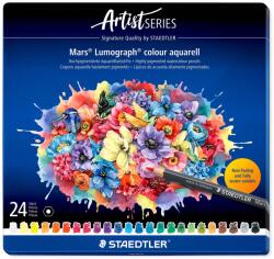 STAEDTLER Creioane colorate acuarela STAEDTLER Mars Lumograph Artist 104, 24 culori/set