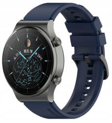  Szilikon Óraszíj Okosórához 22MM 2 Teleszkóp Sötétkék Szín (SILIKONOWY PASEK DO ZEGARKA SMARTWATCH 22MM)