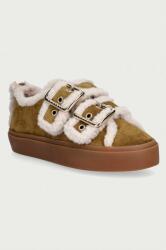 Inuikii Shearling Low Velcro Buckle sportcipő női velúr - zöld Női 39