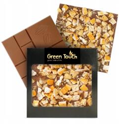 Green Touch Karácsonyi Tejcsokoládé Fagyasztva Szárított Narancs És Fahéj 85 g Kraft (SŁOD_52)