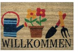  Lábtörlő bejárati szőnyeg kókusz cipőhöz Wilkommen 40x60cm (9001629760154)