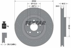 TEXTAR féktárcsa TEXTAR 92119805 for MERCEDES-BENZ (92119805)