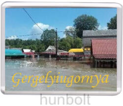  Gergelyiugornya Tisza-part hűtőmágnes (műanyag keretes)