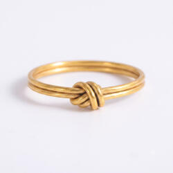 KÁRPÁTHY ékszer Love Knot aranyozott gyűrű