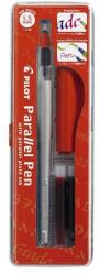 Pilot Töltőtoll, 0, 1-1, 5 mm, piros kupak, PILOT ˝Parallel Pen˝