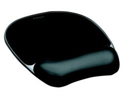 Fellowes Egéralátét csuklótámasszal, géltöltésű, FELLOWES ˝Crystal Gel˝, fekete