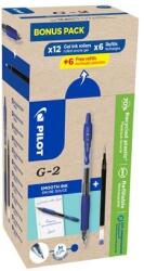 Pilot Zseléstoll, 0, 32 mm, nyomógombos, PILOT ˝G-2, Bonus Pack˝, kék + betét