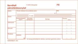 Victoria Paper Nyomtatvány, bevételi pénztárbizonylat, 25x3, VICTORIA PAPER ˝B. 318-102˝, 10 tömb/csomag