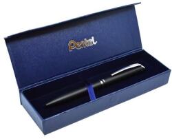 Pentel Zseléstoll, 0, 35 mm, rotációs, fekete tolltest, PENTEL ˝EnerGel BL-2007˝, fekete, ajándék kék betéttel