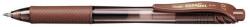 Pentel Zseléstoll, 0, 35 mm, nyomógombos, PENTEL ˝EnerGelX BL107˝, barna