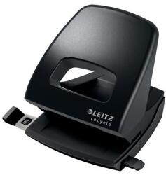 Leitz Lyukasztó, kétlyukú, 30 lap, LEITZ ˝Recycle NeXXt˝, fekete