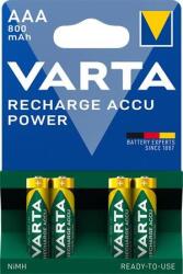 VARTA Tölthető elem, AAA mikro, 4x800 mAh, előtöltött, VARTA ˝Power˝