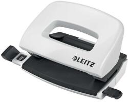 Leitz Lyukasztó, kétlyukú, 10 lap, fém, mini, LEITZ ˝Nexxt Wow˝, fehér