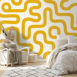 Dovido Tapet linii geometrice retro galbene - 294x270