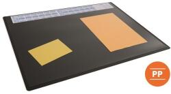 DURABLE Könyökalátét, 650x500 mm, éves naptárral, DURABLE, fekete