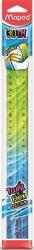 Maped Vonalzó, műanyag, 30 cm, MAPED ˝Twist`n Flex Decor˝