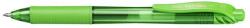 Pentel Zseléstoll, 0, 35 mm, nyomógombos, PENTEL ˝EnerGelX BL107˝, világoszöld