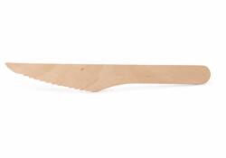  Kés, fa, egyszer használatos, 16 cm, 100 db - innoreal