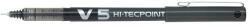 Pilot Rollertoll, 0, 3 mm, tűhegyű, kupakos, PILOT ˝Hi-Tecpoint V5˝, fekete