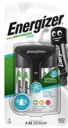 Energizer Elemtöltő, AA ceruza/AAA mikro, 4x2000 mAh AA (előtöltött), kijelzővel, ENERGIZER ˝Pro˝