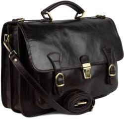 Manier Geanta piele maro brun GB145