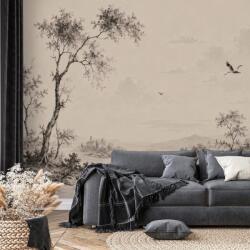 Dovido Tapet peisaj vintage cu cocori - 343x231