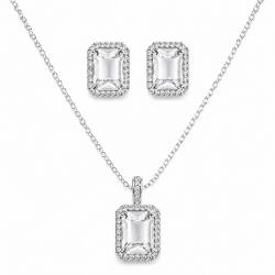 Borealy Set Colier si Cercei Sapphire Elegance (ALI1097T)