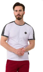 CIPO&BAXX Cipo & Baxx Divatos Férfi Póló Ct739 White (ct739_white_m)