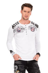 CIPO&BAXX Cipo & Baxx Hosszú Ujjú Felső Cl315white (cl315_white_xl)