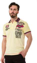 CIPO&BAXX Cipo & Baxx Divatos Férfi Póló Ct738 Yellow