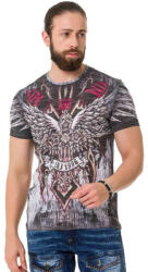 CIPO&BAXX Cipo & Baxx Divatos Férfi Póló Ct746 Grey (ct746_grey_s)