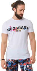 CIPO&BAXX Cipo & Baxx Divatos Férfi Póló Ct712 White (ct712_white_l)