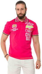 CIPO&BAXX Cipo & Baxx Divatos Férfi Póló Ct738 Fuchsia