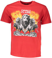 Cavalli Class Rövid Ujjú Férfi Póló Piros - globaltrends - 9 990 Ft