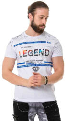 CIPO&BAXX Cipo & Baxx Divatos Férfi Póló Ct715 White