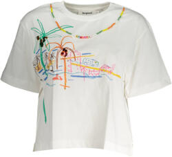DESIGUAL Női Rövid Ujjú Póló, Fehér - globaltrends - 12 990 Ft