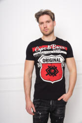CIPO&BAXX Ct705 Divatos Férfi Rövid Ujjú Póló Fekete (ct705_black_l)