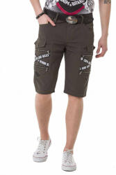CIPO&BAXX Ck253 Khaki Divatos Farmer Rövidnadrág