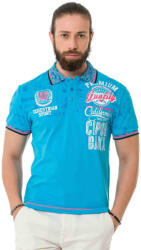 CIPO&BAXX Cipo & Baxx Divatos Férfi Póló Ct738 Turquoise