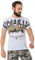 CIPO&BAXX Cipo & Baxx Divatos Férfi Póló Ct714 White (ct714_white_xl)