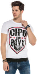 CIPO&BAXX Férfi Póló Ct539 (ct539_white_m)
